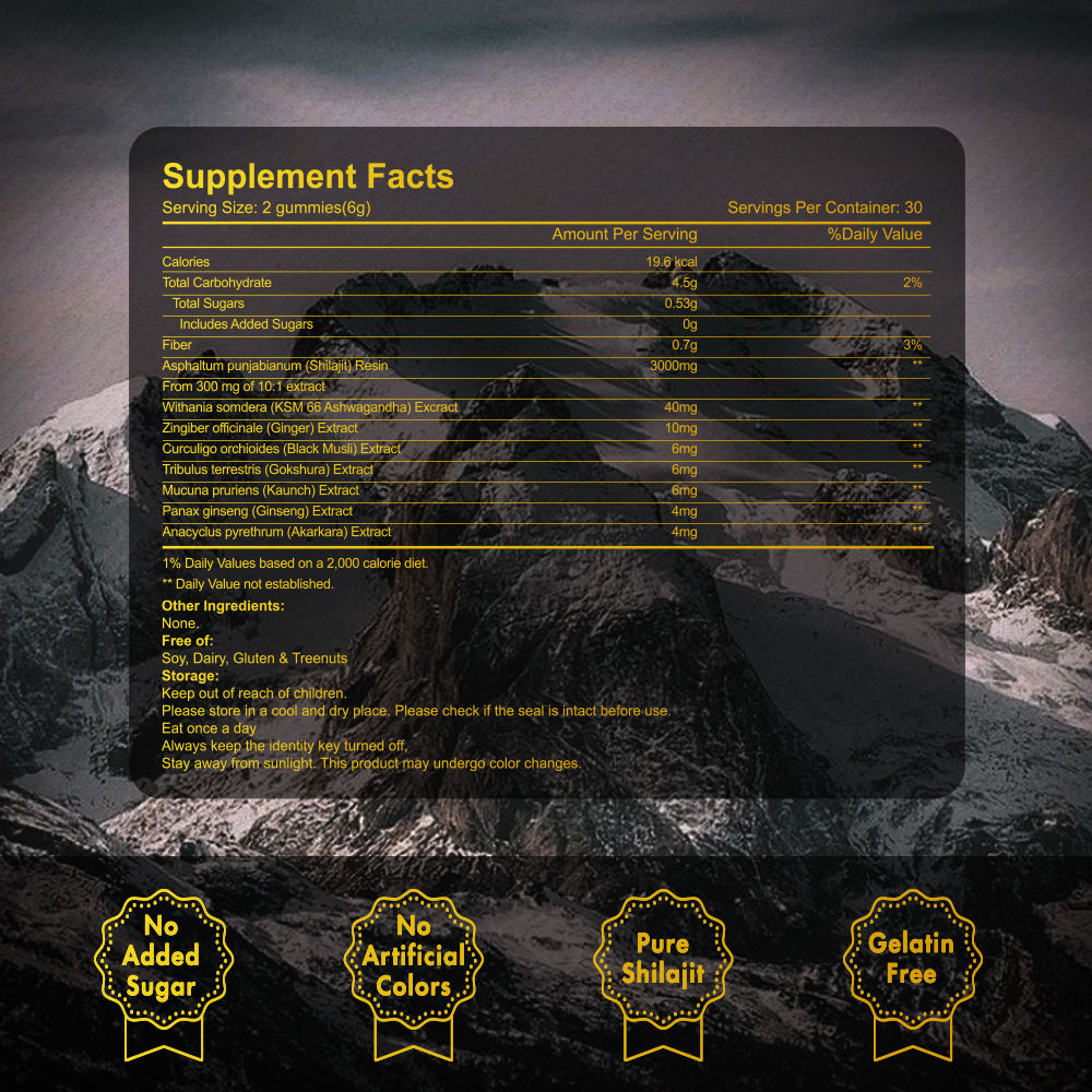 Himalayan Natural Shilajit Gummies